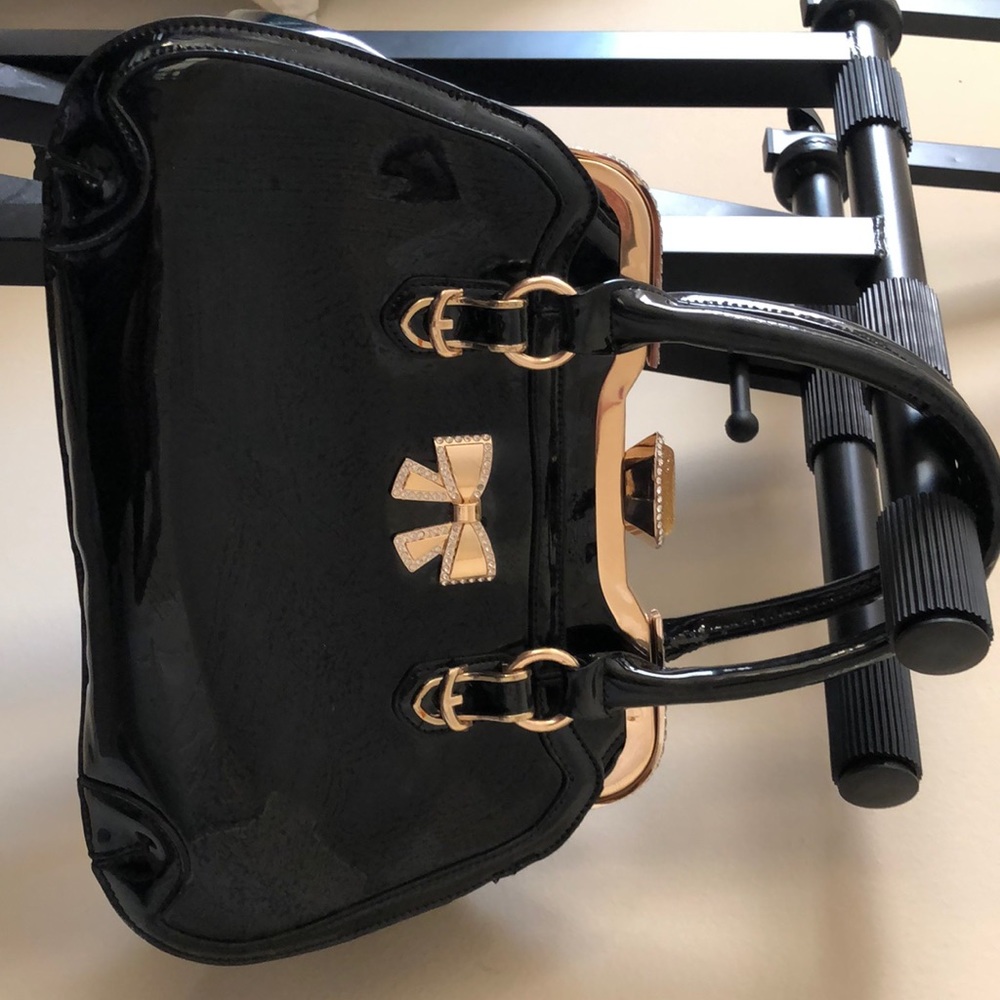 Silicone Black Bow Purse